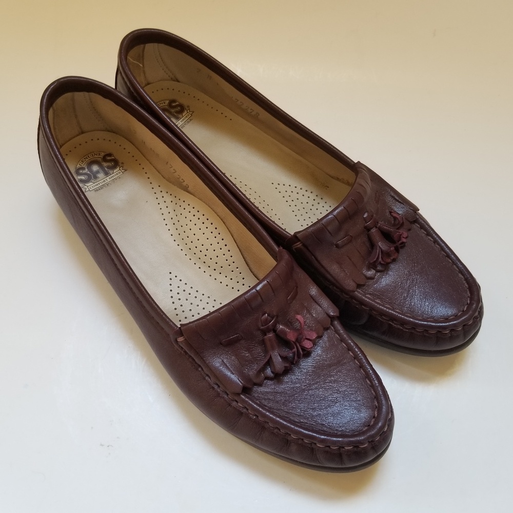 SAS Softie Brown Tassel Kiltie Loafers Moccasins